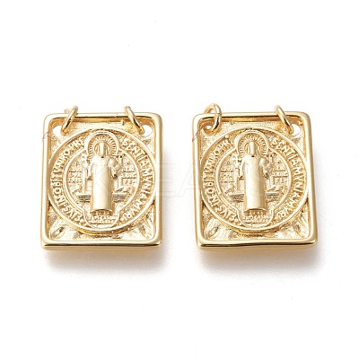 Brass Pendants KK-M209-04G-1