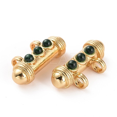 Brass Micro Pave Cubic Zirconia Pendants FIND-A012-01G-D-1
