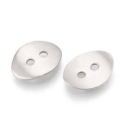 Tarnish Resistant 201 Stainless Steel Buttons STAS-T047-07-1