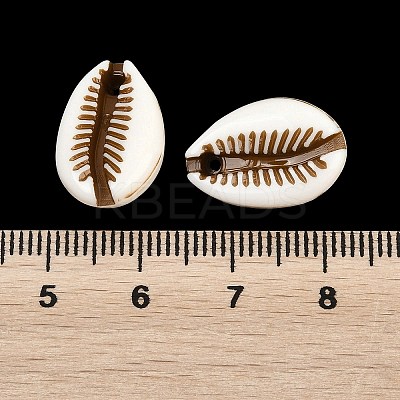 Spray Painted Opaque Acrylic Pendants ACRP-F003-03C-1
