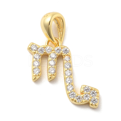 925 Sterling Silver Micro Pave Clear Cubic Zirconia Pendants STER-Z012-06G-02-1
