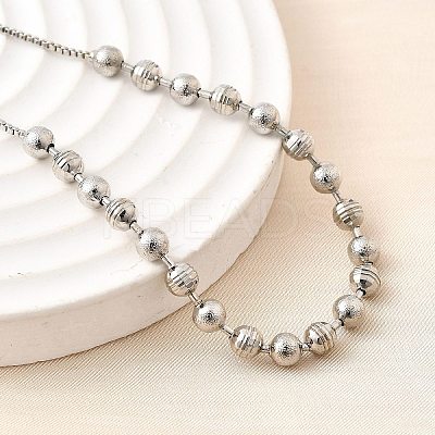 Brass Round Beads Slider Bracelets for Women BJEW-D317-13P-1
