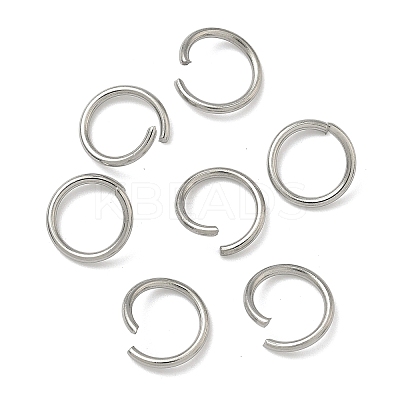 Non-Tarnish 304 Stainless Steel Open Jump Rings X-STAS-E066-08-10mm-1