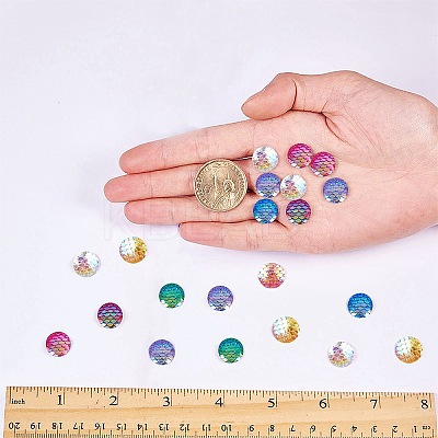 Resin Cabochons CRES-SC0001-03-1