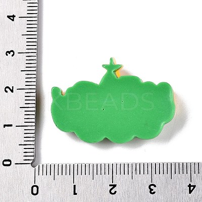 Christmas Opaque Resin Decoden Cabochons RESI-N039-114B-1