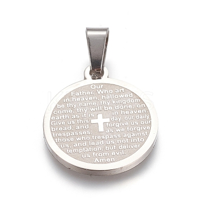 Non-Tarnish 304 Stainless Steel Pendants LS-STAS-I131-10P-1
