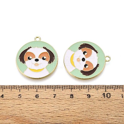 Eco-Friendly Alloy Enamel Pendants X-ENAM-Q437-057-NR-1