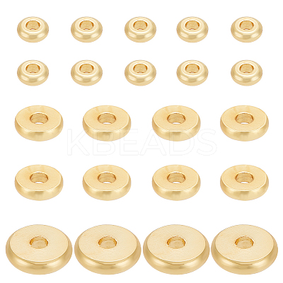 60Pcs 3 Styes Brass Beads KK-BC0012-30-1