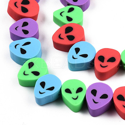 Handmade Polymer Clay Beads Strands CLAY-N010-077-1