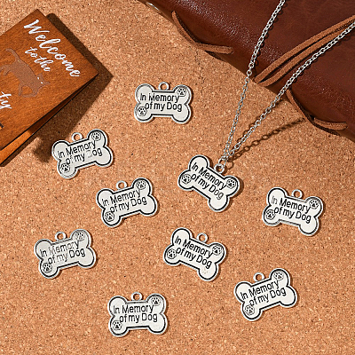 40Pcs Tibetan Style Alloy Pendants FIND-SC0020-53-1