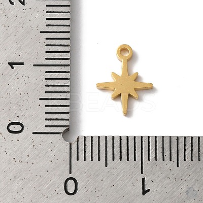 PVD Vacuum Plating 304 Stainless Steel Charms X-STAS-L081-010G-1