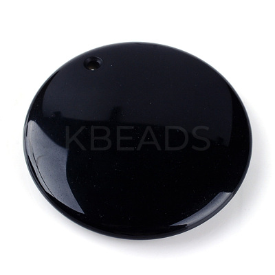 Natural Obsidian Pendants G-Q458-20-1