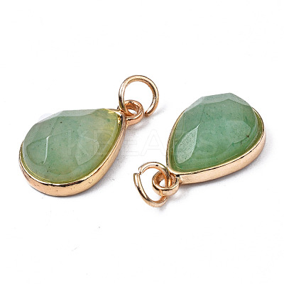 Natural Green Aventurine Pendants G-S359-364C-1