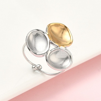 304 Stainless Steel Cuff Rings RJEW-D338-03C-GP-1