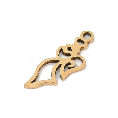 201 Stainless Steel Pendants STAS-F316-11G-1