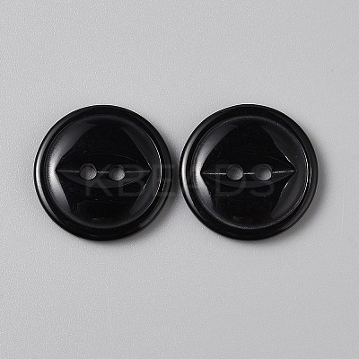 2-Hole Resin Buttons FIND-WH0170-88H-01-1