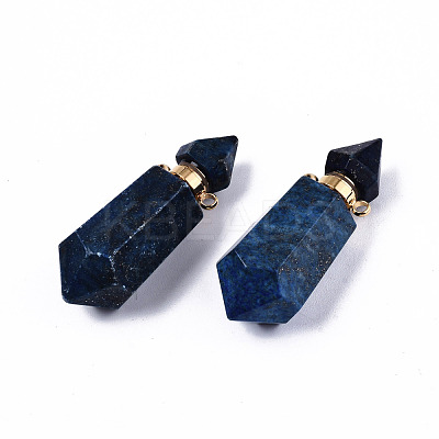 Faceted Natural Lapis Lazuli Pendants G-T131-15B-1