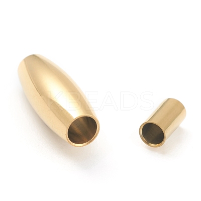 Ion Plating(IP) 304 Stainless Steel Magnetic Clasps STAS-O148-08B-G-1