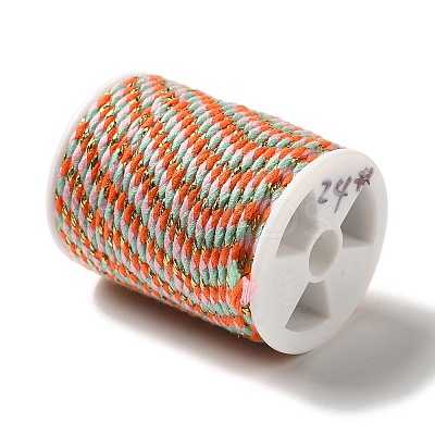 4-Ply Polycotton Cord with Metallic Thread OCOR-Z003-D98-1