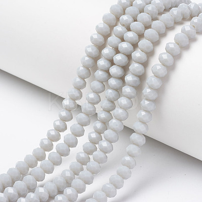 Opaque Solid Color Glass Beads Strands EGLA-A034-P2mm-D15-1
