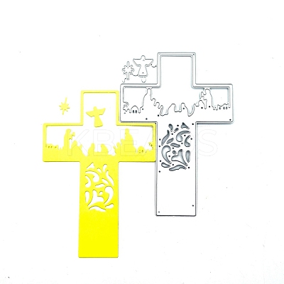 Religion Cross & Angel Carbon Steel Cutting Dies Stencils PW-WG17303-01-1