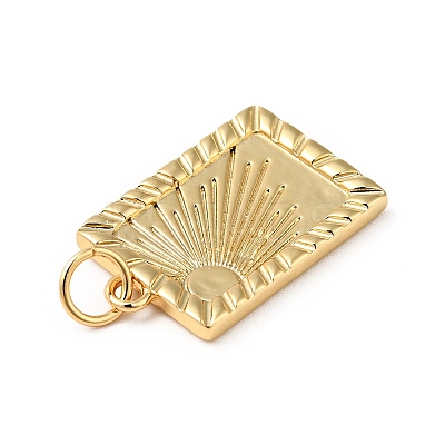 Rack Plating Brass Pendants X-KK-H431-38G-1