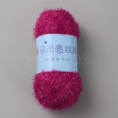 Polyester Glass Silk Pastel Scrubby Yarns OCOR-WH20015-01A-1