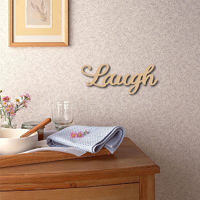 Laser Cut Unfinished Basswood Wall Decoration WOOD-WH0113-088-1