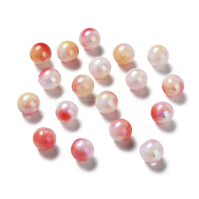 Two Tone Opaque Acrylic Beads SACR-P024-01A-W14-1