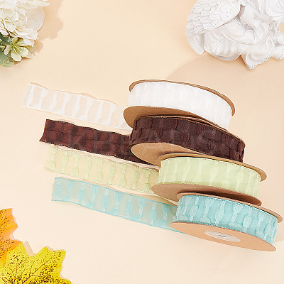 10 Yards Polyester Lace Trim Ribbon OCOR-WH20005-42C-1