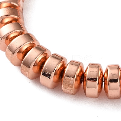 Electroplated Synthetic Non-magnetic Hematite Beads Strands G-C248-A01-5x8mm-02-1