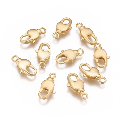Brass Swivel Lobster Claw Clasps KK-K238-39MG-L-1