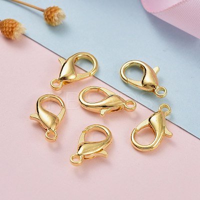 Zinc Alloy Lobster Claw Clasps E106-G-NF-1