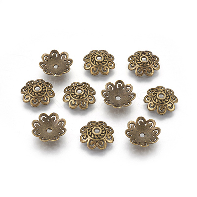 Tibetan Style Bead Caps LS-TIBE-60309-AB-FF-1