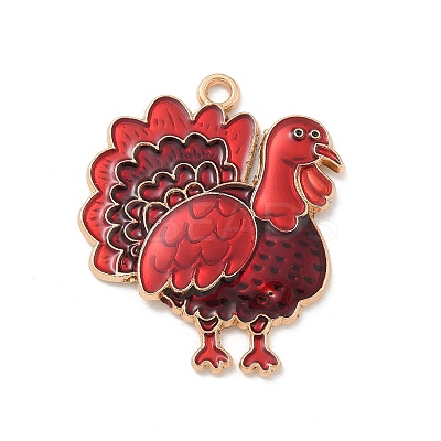 Alloy Enamel Pendants ENAM-A008-31KCG-01-1