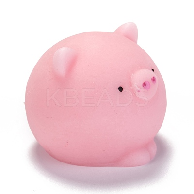 Pig Shape Stress Toy AJEW-H125-20-1