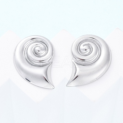 304 Stainless Steel Stud Earrings for Women LS-EJEW-K306-06P-1