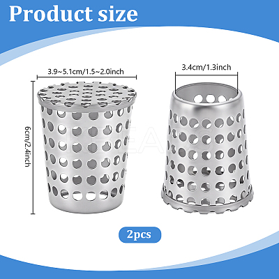 304 Stainless Steel Anti Rats Drain Outlet Filter LS-STAS-WH0051-025C-P-1