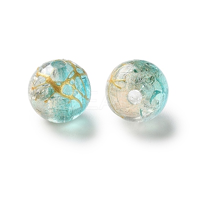 Transparent Crackle Acrylic Beads DACR-D300-01A-10mm-1