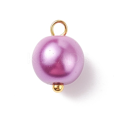 Glass Pearl Pendants PALLOY-JF01880-02-1