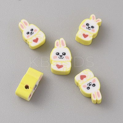 Cartoon Handmade Polymer Clay Beads CLAY-WH0011-03C-1