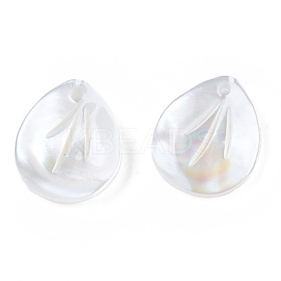 Natural Freshwater Shell Pendants SHEL-S278-044-1
