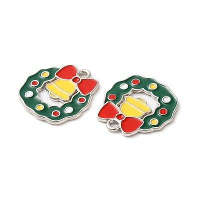 Christmas Alloy Enamel Pendants LS-ENAM-D050-13G-01P-1