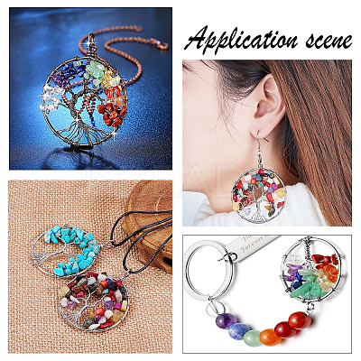Tree of Life Gemstone Big Pendants G-PH0001-04A-1