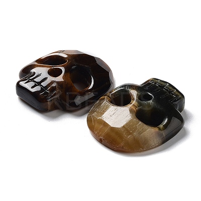 Natural Tiger Eye Pendants G-M406-F01-02-1