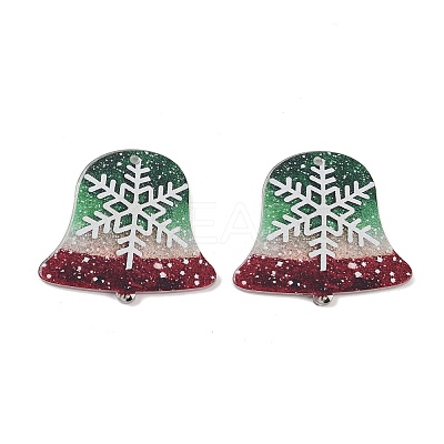 Christmas Themes Opaque Printed Acrylic Pendants LS-OACR-B037-05-1