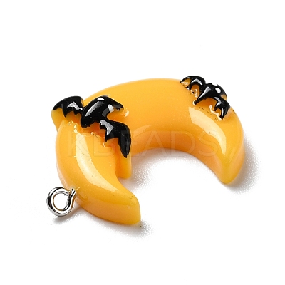 Halloween Opaque Resin Pendants RESI-B011-11-1