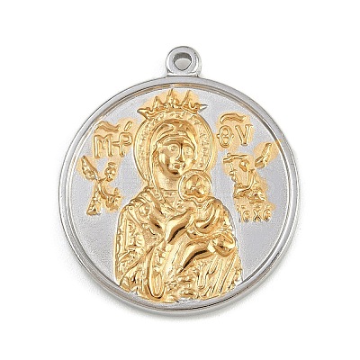 304 Stainless Steel Pendants STAS-K311-04GP-1