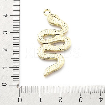 Snake Shape Alloy Rhinestone Pendants PALLOY-Q030-01B-1