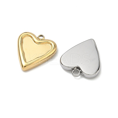 100Pcs 2 Colors 304 Stainless Steel Pendant Cabochon Settings For Enamel STAS-CC0001-13-1
